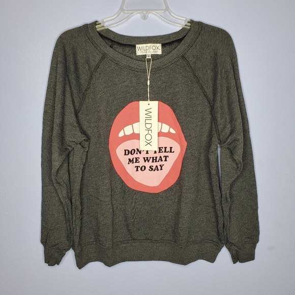 Wildfox Don't Tell Me Sommers Sweatshirt - Picture 4 of 8